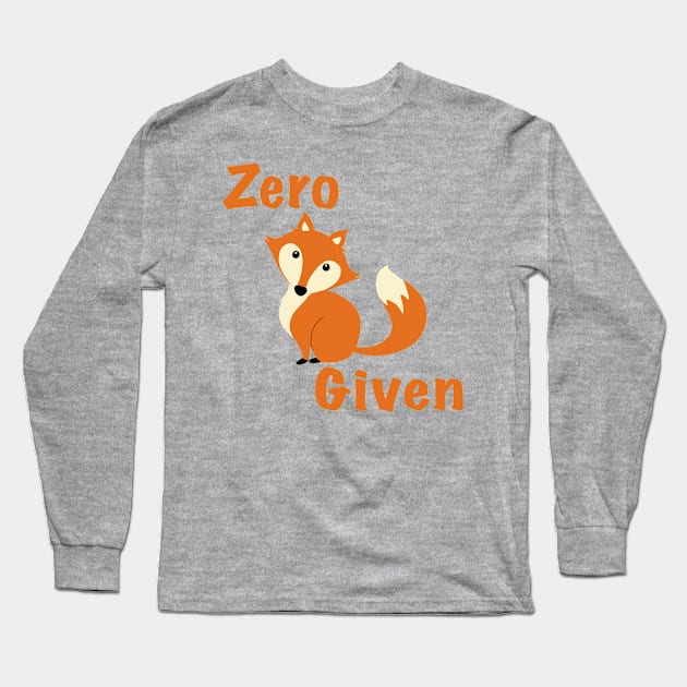 Zero Fox Given Long Sleeve T-Shirt by CreativeByDesign